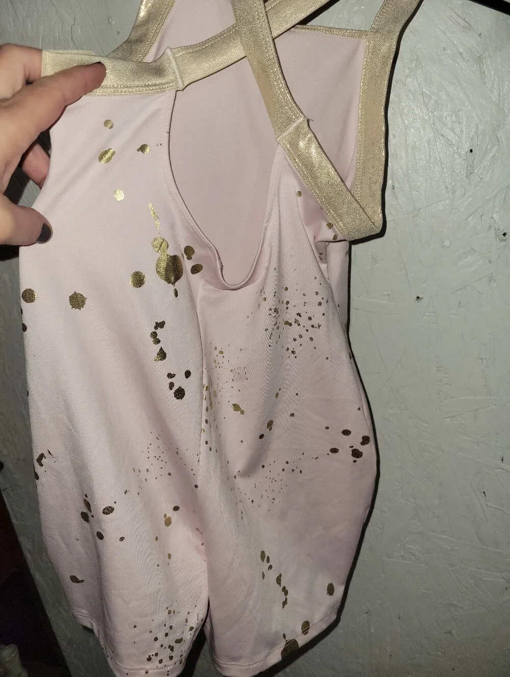 Justice Girls Pink And Gold Loetard AA47